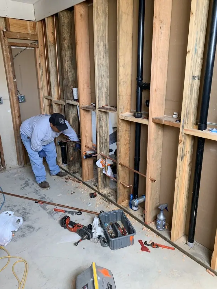 Commercial rough-in plumbing for Gas Line Repair in Pierre